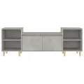 Meuble TV Gris béton 160x35x55 cm Bois d'ingénierie