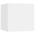 Ensemble de meuble TV 4 pcs Blanc Aggloméré