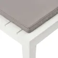 Chaises de salon de jardin et coussins 2 pcs Plastique Blanc