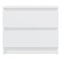 Tables de chevet 2 pcs Blanc 50x39x43,5 cm Aggloméré