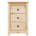 Tables de chevet 2 pcs 40x35x61,5 cm Bois de pin massif