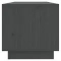 Meuble TV Gris 90x35x35 cm Bois de pin massif