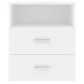 Table de chevet Blanc 50x32x60 cm