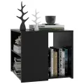 Table d'appoint Noir 50x50x45 cm Aggloméré