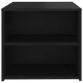 Table d'appoint Noir 50x50x45 cm Aggloméré