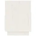 Meuble TV Blanc 140x37x50 cm Bois de pin massif