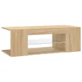Meuble TV avec lumières LED chêne sonoma 90x39x30 cm