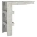 Table de bar murale Gris Béton 102x45x103,5cm Bois d'ingénierie