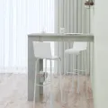 Table de bar murale Gris Béton 102x45x103,5cm Bois d'ingénierie
