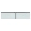 Table console Blanc 160x35x75,5 cm Verre trempé