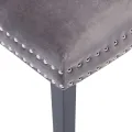 Chaises à manger lot de 6 gris velours
