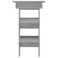 Table bar murale Sonoma gris 102x45x103,5 cm Bois d'ingénierie