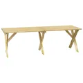 Table de jardin 220x73x70 cm Bois de pin imprégné