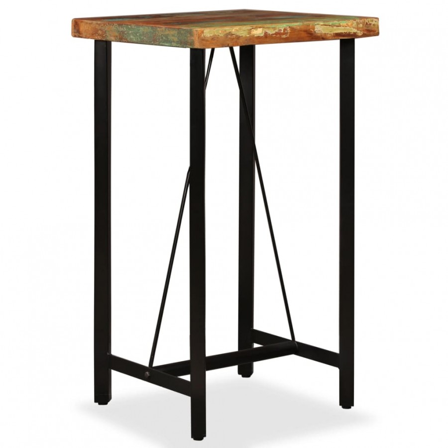 Table de bar Bois de récupération massif 60 x 60 x 107 cm