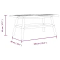 Table basse 100x50x45 cm bois massif d'acacia