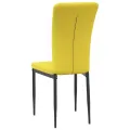 Chaises à manger lot de 4 Jaune moutarde Velours