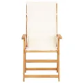 Chaises inclinables de jardin 2 pcs Marron Bois solide d'acacia