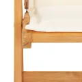 Chaises inclinables de jardin 2 pcs Marron Bois solide d'acacia