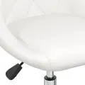 Chaises pivotantes à manger lot de 6 blanc similicuir