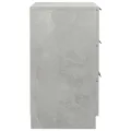 Tables de chevet 2 pcs Gris béton 40x36x65 cm