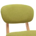Tabourets de bar lot de 2 vert tissu
