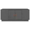 Table basse Gris 100x50x41 cm Bois massif de pin
