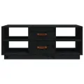 Table basse Noir 100x50x41 cm Bois massif de pin