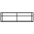 Meuble TV Transparent 140x40x40,5 cm Verre trempé