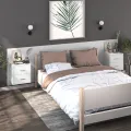 Table de chevet murale Blanc