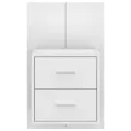 Table de chevet murale Blanc