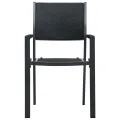 Chaises de jardin 2 pcs Noir Plastique Aspect de rotin