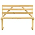 Banc de jardin 120 cm Bois de pin imprégné