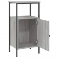 Table de chevet sonoma gris 41x31x80 cm bois d'ingénierie