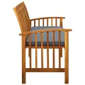 Banc de jardin avec coussin 147 cm Bois d'acacia massif