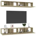 Meubles TV 4 pcs Chêne sonoma 100x30x30 cm Aggloméré