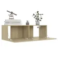 Meubles TV 4 pcs Chêne sonoma 100x30x30 cm Aggloméré