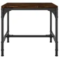 Table d'appoint Chêne fumé 40x40x35 cm Bois d'ingénierie