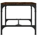 Table d'appoint Chêne fumé 40x40x35 cm Bois d'ingénierie