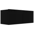 Ensemble de meuble TV 6 pcs Noir Aggloméré