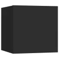 Ensemble de meuble TV 6 pcs Noir Aggloméré
