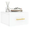 Tables de chevet murales 2 pcs blanc 35x35x20 cm