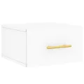 Tables de chevet murales 2 pcs blanc 35x35x20 cm