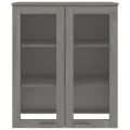 Dessus de buffet HAMAR Gris clair 85x35x100 cm Bois de pin