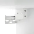 Armoire à miroir avec LED Blanc brillant 76x15x55 cm