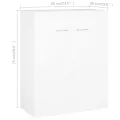 Buffet Blanc 60 x 30 x 75 cm Aggloméré