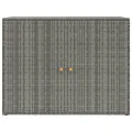 Armoire de rangement jardin Gris 100x55,5x80 cm Résine tressée