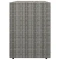 Armoire de rangement jardin Gris 100x55,5x80 cm Résine tressée