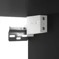 Armoire à miroir avec LED noir 76x15x55 cm