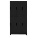 Armoire à casiers Noir 90x45x180 cm Acier