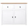 Buffet Blanc 93x40x80 cm Pin Gamme Panama